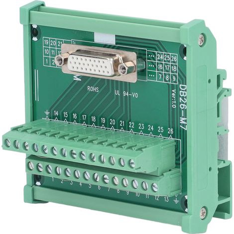 Bornier pour circuit imprimé, matériau : cuivre, base : cuivre, 0,8 A/broche, couple de serrage : 0,2 Nm, étiquettes imprimées, module de distribution femelle 60 V CC (1/5)