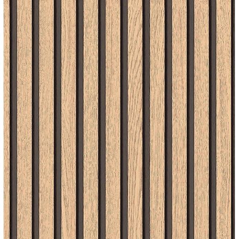Papier peint autocollant imitation bois à rayures vinyle PVC 44 x 1000 mm (1/5)