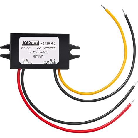 Convertisseur De Courant Continu, Convertisseur de Courant Alternatif 12V à 5V Module d'alimentation Abaisseur AC-DC, pour Le domaine Audio de la Voiture (1/5)
