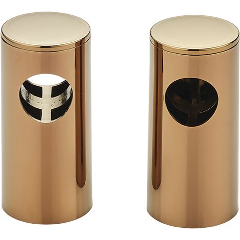 Support de barre de douche - 22 mm - Or rose - ABS haute qualité - Installation facile