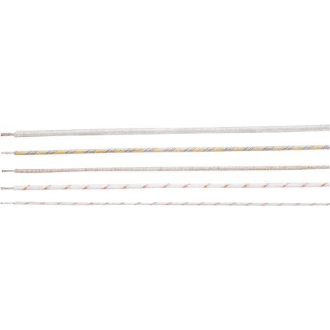 HELU 50968 Fil pour hautes températures HELUTHERM 400 1 x 2.50 mm² beige Marchandise vendue au mètre S515061 (1/4)
