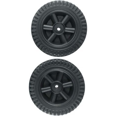 Lot De 2 Roues De Rechange Noir Pour Barbecue À Gaz 150 Cm Compatible Multi Marques (1/4)