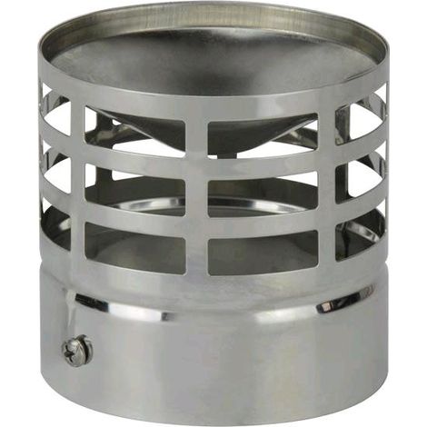 Terminale di Scarico per Tubi Stufa a Pellet in Acciaio inox 8 cm - AL824 Diametro 8 cm Terminale di Scarico (1/2)