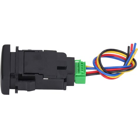 12V 3A Kfz-Scheinwerferschalter, 20 mΩ Kontaktwiderstand, wasserdichtes ABS-Gehäuse, 8000 Schaltzyklen, mit Kabel, für Pkw (1/5)