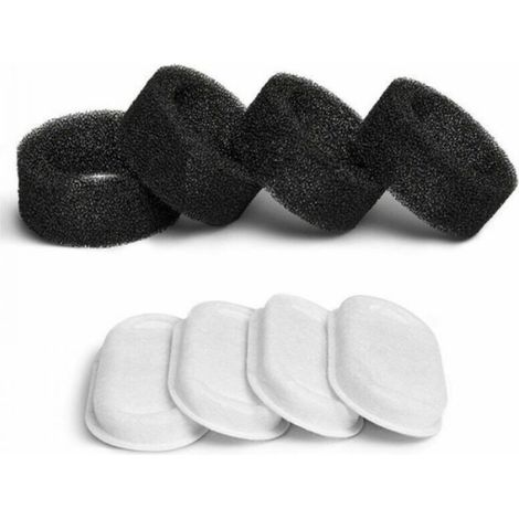 Filtre Pour Fontaine À Chat - Charbon Actif Et Résine - Compatible Fontaines Acier Inoxydable 2 L 3,2 L 4 L - 4 Pièces (1/4)