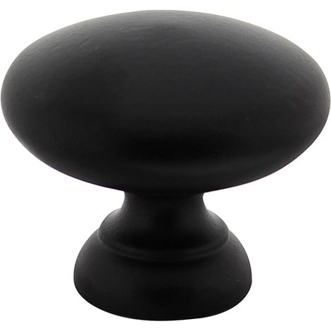 Bouton de meuble noir 32 mm rond - Par pièce