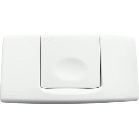 Plaque de commande WC encastré Valsir EGEA simple volume, blanche (1/4)