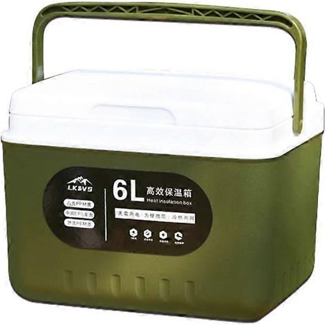 Glacière compacte de 5,4 L, glacière haute performance, boîte à lunch portable et robuste, usage personnel pour le camping et les fêtes. (1/5)