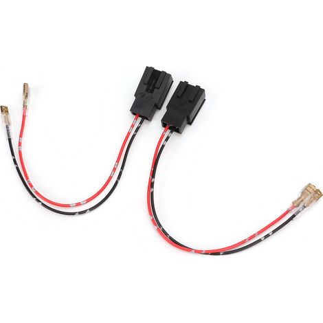 Paire d'adaptateurs de faisceau électrique 12V 3A 10W pour haut-parleurs de portière auto, avec connecteur, remplacement compatible Peugeot. (1/5)