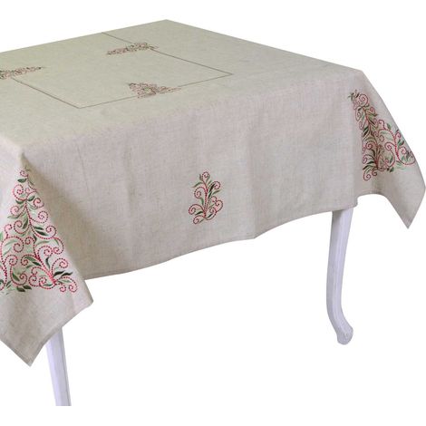 Tischdecke Stil 11 beige cm140x320