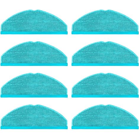 Pack de 8 almohadillas de recambio para aspiradora Cecotec Conga 8090 9090, kit de recambio de toallitas para aspiradora, limpieza eficaz (1/4)