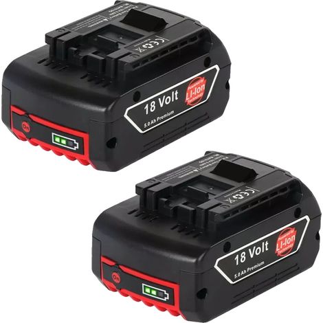 Batería de repuesto, capacidad de 8000 mAh, compatible con modelos de herramientas eléctricas, 2 baterías. (1/2)