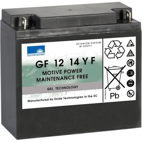 Batterie plomb Gel 12V 14Ah GF12014YF Dryfit