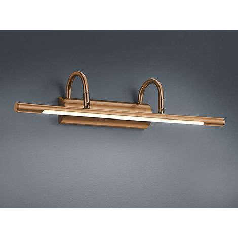 Klassische 8W LED Wandleuchte Küche Altmessing Metall Licht TRIO 225210104 (1/3)