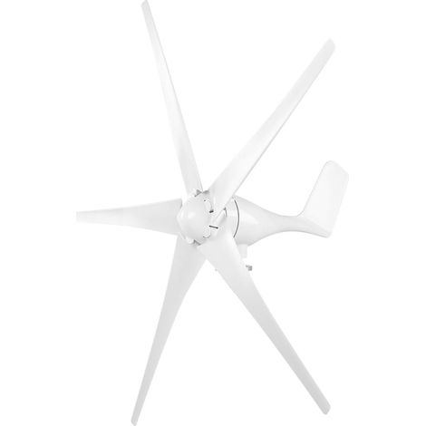 Générateur éolien, Petite éolienne à 5 Pales de 1 200 W, Pales en Fibre de Nylon Durable, Parfaites pour les Applications Industrielles et la Production d'énergie Silencieuse (24V) (1/5)