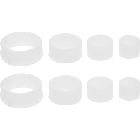 Kit D'adaptateur pour Meule 2 Ensembles en Plastique pour Touret Bague Réductrice à Diamètre Ajustable, Blanc, Ajustement Précis, Usage Polyvalent pour Polissage et Lustrage (1/5)