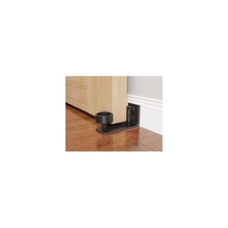 Guida a muro multifunzionale per ferramenta per porte scorrevoli a scomparsa, 8 opzioni di configurazione, utilizzabile con guida a pavimento inferiore per telaio porta regolabile con viti - Crezuo