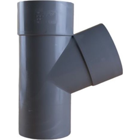 Culotte PVC 67°30 Mâle Femelle Ø100 - First Plast (1/5)
