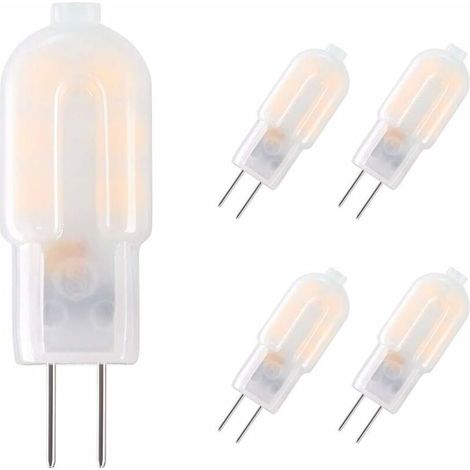 G4 LED-Lampe, 5er-Pack, entspricht 15-W-Halogenlampen, G4 2-W-Energiespar-LED-Lampe für Dunstabzugshauben, AC/DC 12 V, 130 lm, 3000 K