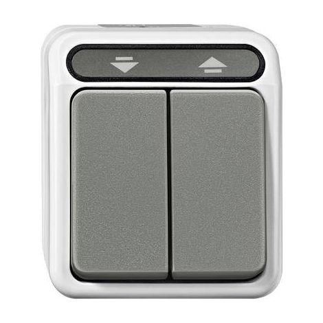 MERTEN AQUASTAR MEG37158029 TAPPARELLE, 1 PIN, GRIGIO CHIARO (1/2)