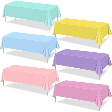 Tischdecken – 6-teilig – Dickes PE – Wasserdicht – Eiscreme-Motto-Geburtstagsparty – 220 x 130 cm (1/5)