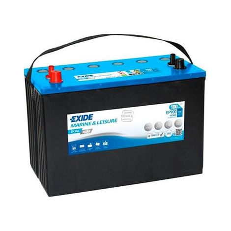 Exide - Batterie bateau EXIDE Dual AGM EP900 (900Wh) 12V 100Ah Auto