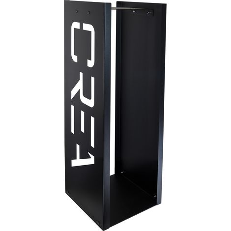 Portalegna per Camino da Interno 350x350x1100 cm in Acciaio Crea Fooc Nero (1/3)