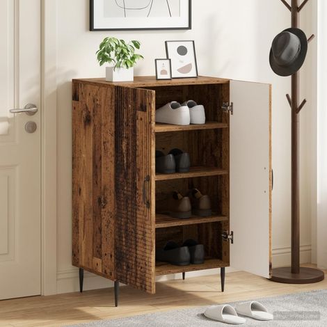 vidaXL Shoe Cabinet HAARLEM 59.5 x 39.5 x 89.5 cm Engineered Wood (1/5)