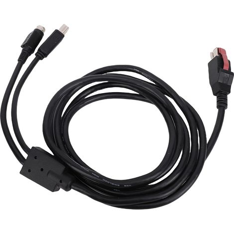 Câble D'imprimante avec Interface USB D'Alimentation 24 V, Interfaces USB B Mâle et Alimentation Din Mâle à 3 Broches, Plug and Play pour des Connexions Fluides D'appareils (1/5)