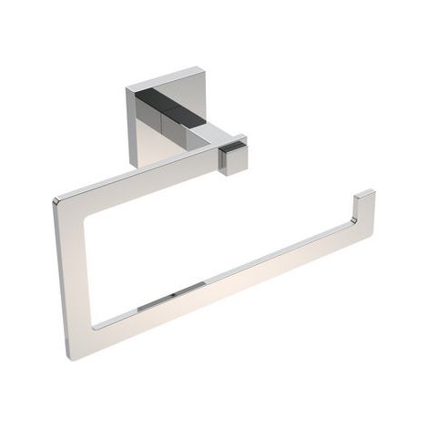 PORTA ASCIUGAMANI AD ANELLO MOD. TREND- Nero opaco cm 22xh.11,5x6,9- METAF- pezzi 1 (1/2)