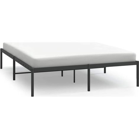 Maison Exclusive - Estructura de cama sin colchón metal negro 140