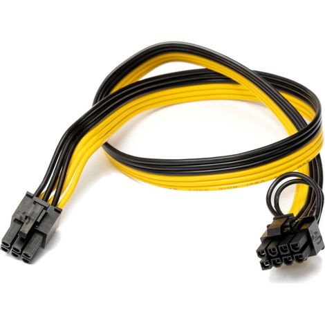 STI Cavo da 6Pin Maschio a 6+2 8 Pin Maschio 50cm 16AWG