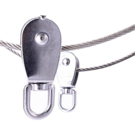 Poulie Bloc - M25 - Acier Inoxydable 304 - Pour Grue Pivot Et Chargement De Câble - 4 Pièces (1/5)