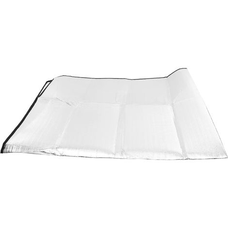 Tapis double face film aluminium - Bain soleil plage pique-nique - Léger - Couverture sol bronzage sommeil (1/5)