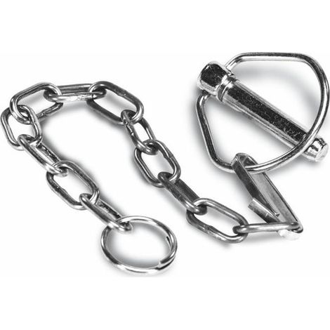 Goupille clips ø 10 avec chainette (Lot de 5 ) (1/2)