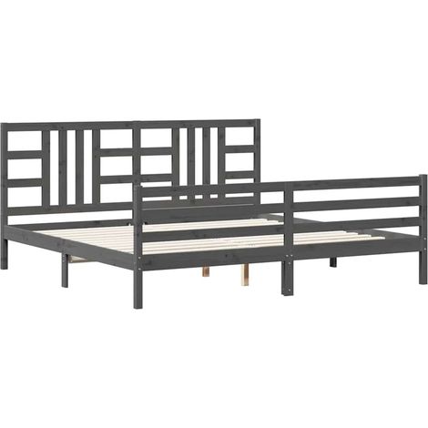 Maison Exclusive - Estructura de cama con cabecero madera maciza (1/5)