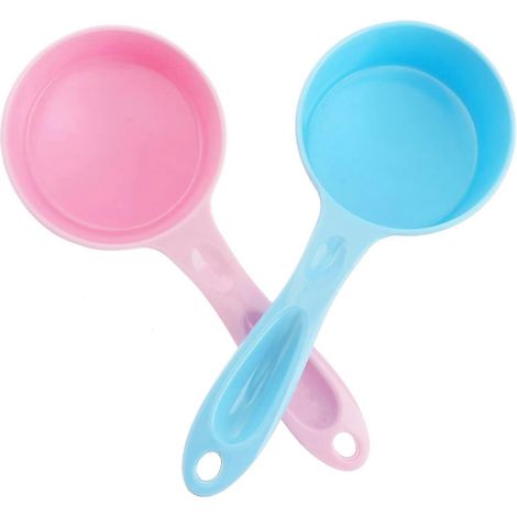 Lot de 2 cuillères doseuses pour aliments pour animaux, cuillères doseuses portables à long manche pour croquettes de chien et chat. (1/5)