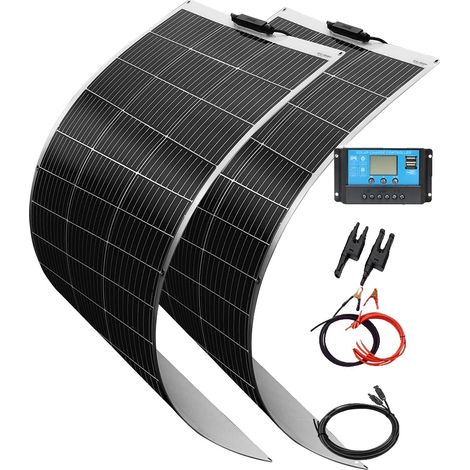 Panneau Solaire Flexible, 120W de Puissance, 12V de Tension, Haute Efficacité (1/2)