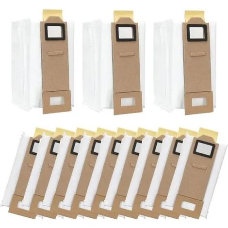 Pack of 12 replacement vacuum cleaner bags for Roborock S7, S7 Plus, S7 Max, T7s and T7s Plus - AquaForge (1/3)