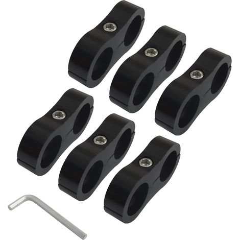 Collier de serrage, jeu de 6 unités, réf. 10AN, 8 pouces, pour l'entretien et le remplacement dans les systèmes mécaniques.-AquaForge (1/5)