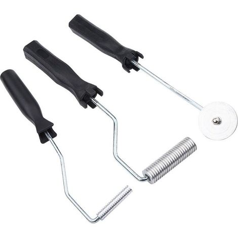 3pcs Rouleau Débulleur, Bulle Paddle Outil, Fibre de Verre d’Alliage d’Aluminium, kit pour Moule, Résine, Composite (1/5)