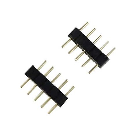 10 x 4-poliger RGBW-Stecker-Adapter, Steckertyp: Doppelstecker, für RGB/RGBW 5050 3528 LED-Streifen-Zubehör, RGB 4-polig (1/4)