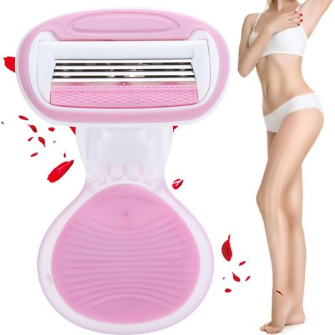 Rasoir Femme 4 Lames Compact pour Déplacements avec Étui de Voyage (1/5)