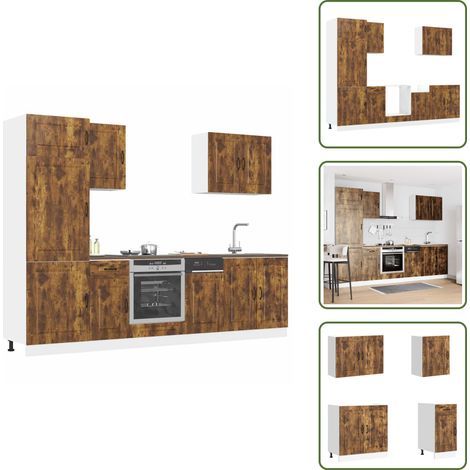 Ensemble d'armoires de cuisine 7 pcs Kalmar bois d'ingénierie - Ensemble D'armoire De Cuisine - Ensembles D'armoires De Cuisine - Ensemble D'armoire - Armoire De Cuisine (1/5)