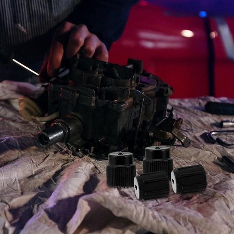 Juego de 10 tapones de válvula ABS para aire acondicionado de coche，accesorios de mantenimiento de automóviles，tapones de alta y baja presión