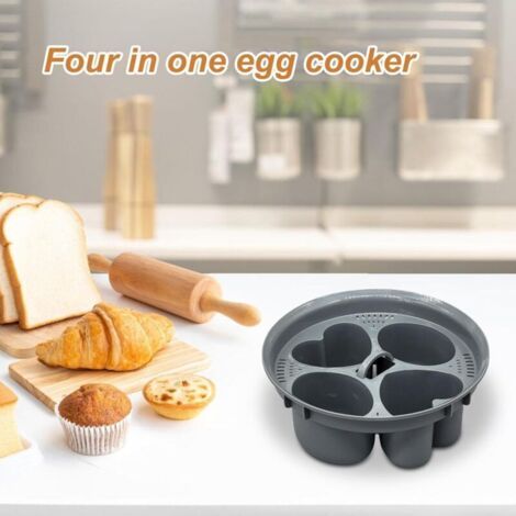 NALOOKAMIC  Cuiseur vapeur pour œufs durs 4 en 1 Cuiseur à œufs, outil de cuisine pour petit déjeuner pour œufs pochés