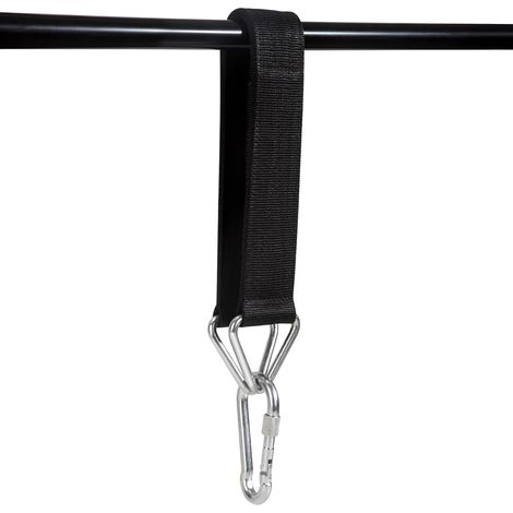 Sangle de Sac de Frappe de Boxe Sangle de Sac Robuste Noir Sangle de Suspension avec Mousqueton à Vis pour Sac de Boxe (1/5)