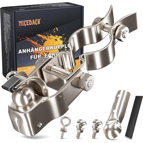 Attache Remorque Vélo, Attache pour Velo, Adaptateur Remorque Velo, Attelage pour Remorque de Vélo, Compatible avec Les Tiges de Selle de Vélo Courantes (1/5)