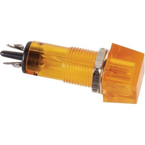 Voyant Quadrato 11,5 x 11,5 mm 220V Arancione