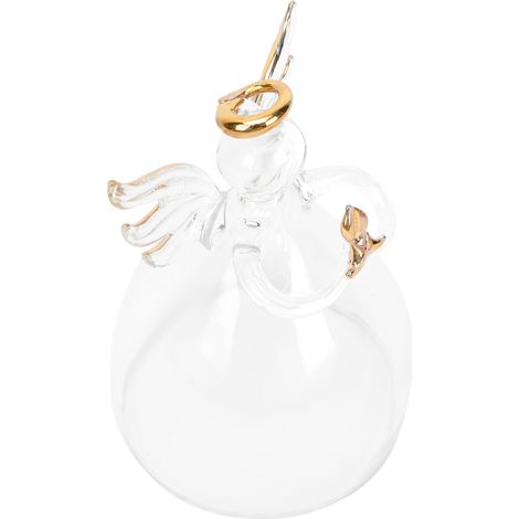 Couvercle décoratif en verre pour fleurs stabilisées, motif ange, (1/5)